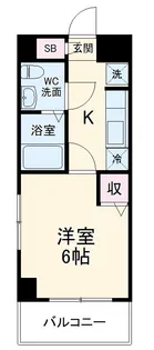 レアレジデンス稲毛【6階】の間取り