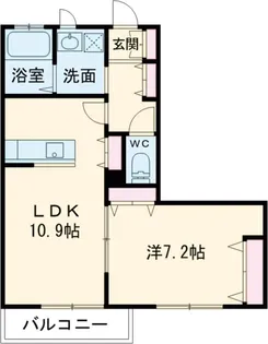 ベレオ森野【1階】の間取り
