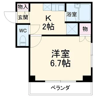 SUNMALL蕨【8階】の間取り
