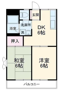 リバーサイド B【1階】の間取り