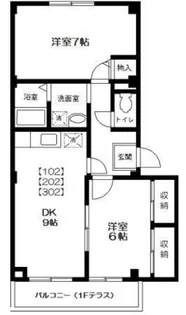 ビラージュ長浦 A【3階】の間取り