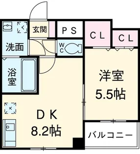 プラチナレジデンス【2階】の間取り
