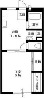 ハイツ富山 B【1階】の間取り