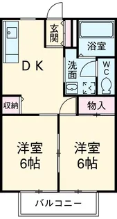 ルミエールC【2階】の間取り