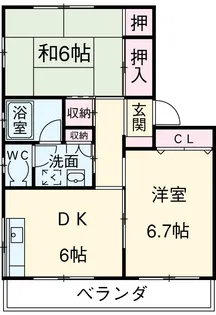 ガーデンタウン高山【1階】の間取り