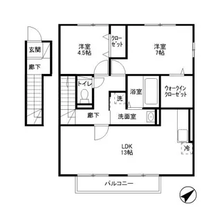 コモドカーサ【2階】の間取り