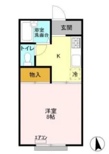 グリーンウッドハイツB【1階】の間取り