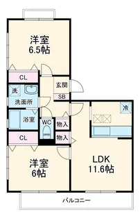 グリーンヒルズ【1階】の間取り