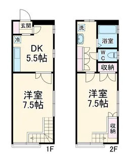葛城ハイリビング壱番館【1階】の間取り