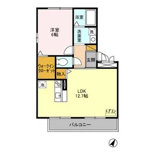 Angela【2階】の間取り