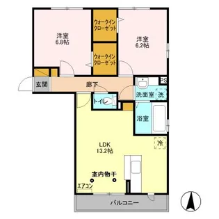 グリーンリーブス港南台 II【3階】の間取り