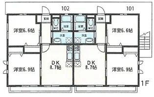 クレール【1階】の間取り