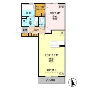 クレッシェンド【2階】の間取り