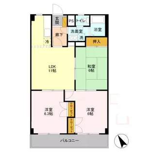 山善ビル【3階】の間取り