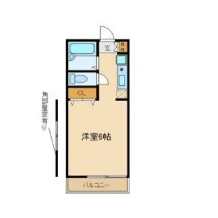 ニューパレス北里Ⅱ【201号室】の間取り