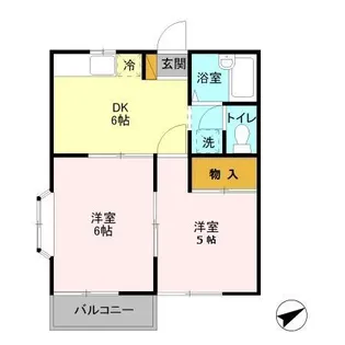 コーポフロンティアI【2階】の間取り