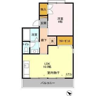 ファーストターフ鎌取 A【1階】の間取り