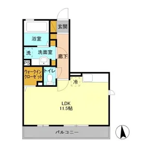 サウザンドサニー EAST【2階】の間取り