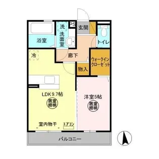 サウザンドサニー EAST【3階】の間取り