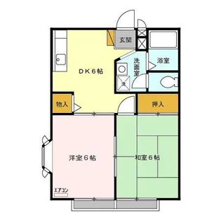 ウエストハイツ I・Ⅱ【2-103号室】の間取り