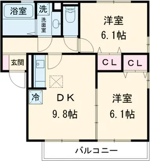 メゾンけやき【1階】の間取り