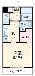 ペリキート【3階】の間取り