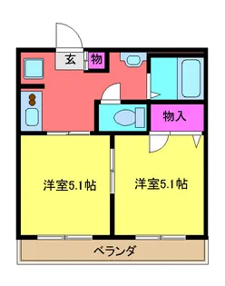 サン・スカイ【2階】の間取り