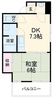 森ビル【302号室】の間取り