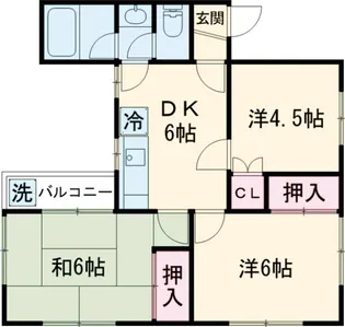 ウィーンハイツB棟【2階】の間取り