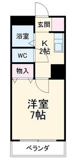 コーポダイマツ【3A号室】の間取り