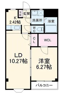 クレールⅢ【3階】の間取り