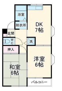イースト芝【1階】の間取り