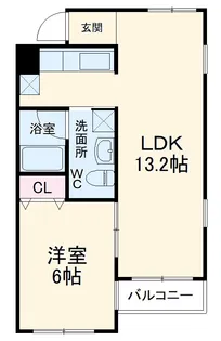 ラパンドゥ【302号室】の間取り