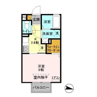 ルーヴル【1階】の間取り