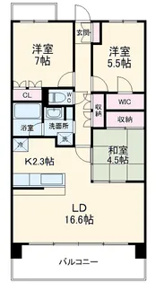 東山公園レジデンス【405号室】の間取り