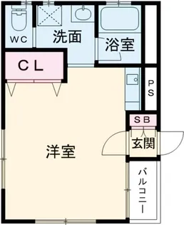 イーストサン【1階】の間取り
