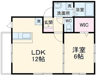 シリウス稲毛【102号室】の間取り