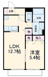 セブンスK【A-101号室】の間取り