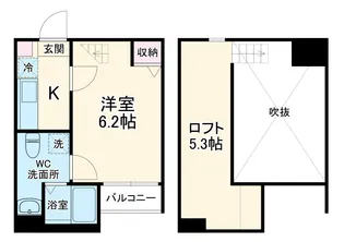フロルクオーレ【2階】の間取り