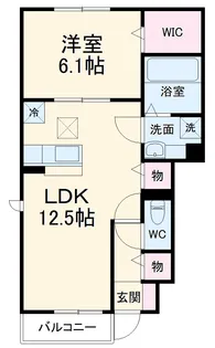 グリーンコーポシティ前川 B【1階】の間取り