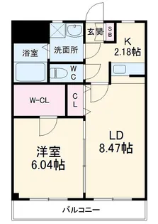 クレールⅤ【3階】の間取り