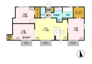 セリナ木更津 B【1階】の間取り