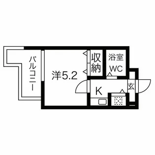 ミリアンメロディ川名【4階】の間取り