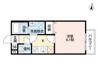 village 響 二号館【2階】の間取り