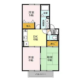 スプリングハイム B【1階】の間取り