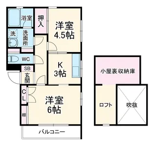 ハイツCN【2階】の間取り