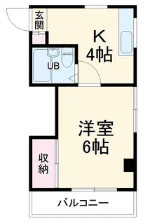 コーポしみず【1階】の間取り