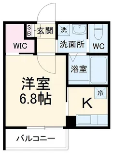 カーサ プリート【1階】の間取り