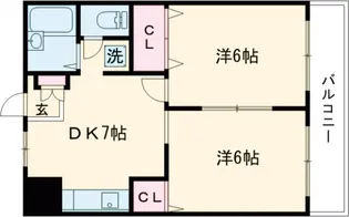 フローラルビュー【2階】の間取り