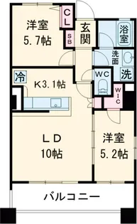 リーフコンフォート新小岩【10階】の間取り